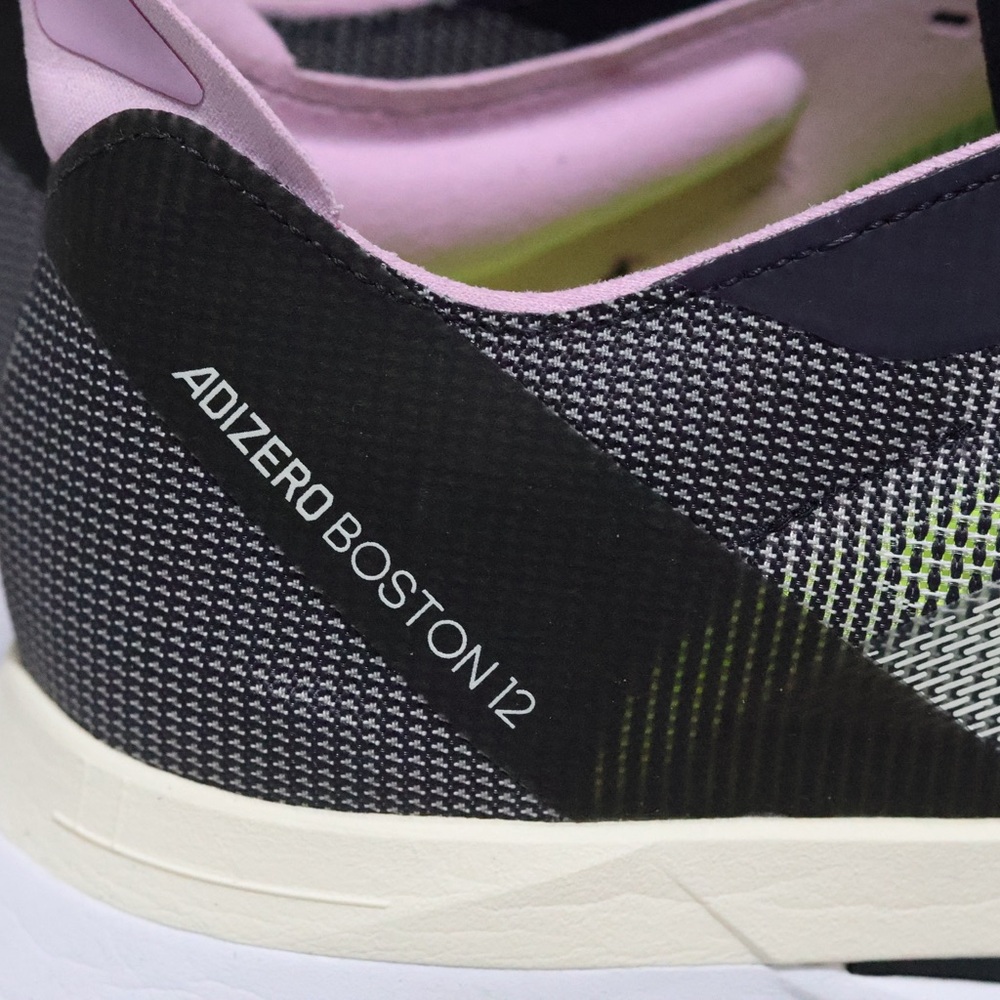 Adidas Adizero Boston 12 IG3319 Running Shoes size 12 Gray Green Pink  Black - Picture 16 of 16